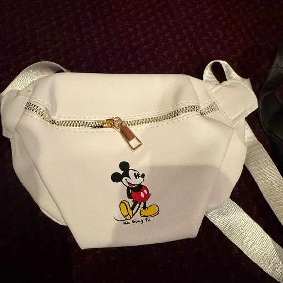 Disney Mickey Mouse White and Black Crossbody Bags - Picture 2 of 5